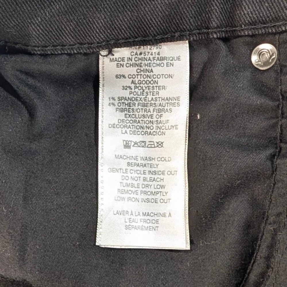 True Religion Geno Relaxed Slim Black Jeans Mens 28 (30x31) Stretch Denim *READ* - Picture 3 of 12